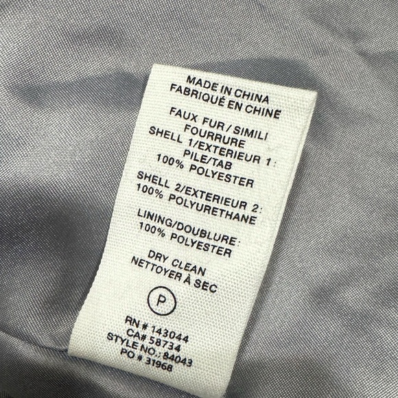 Avec Les Filles Faux Fur Crop Jacket Gray - Picture 11 of 16
